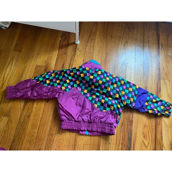 CUTE colorful vintage 80s 90s girls track suit size 4 - Picture 4 of 7